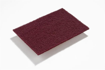 Picture of SurfPrep Non-Woven 6” X 9” Maroon Very Fine A 320 Grit A/O Pads